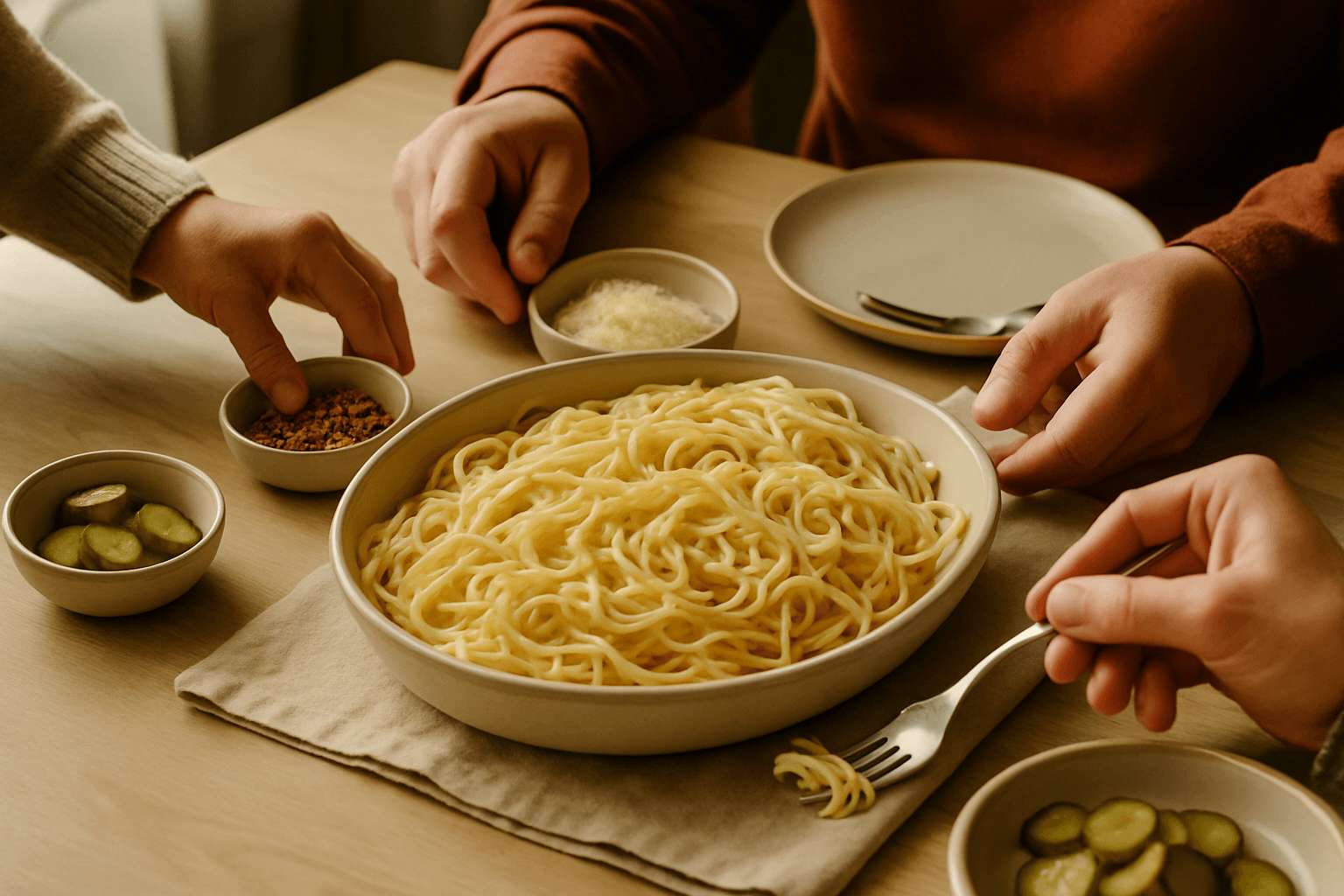 Cook once, eat two ways: family dinners with a J-pouch